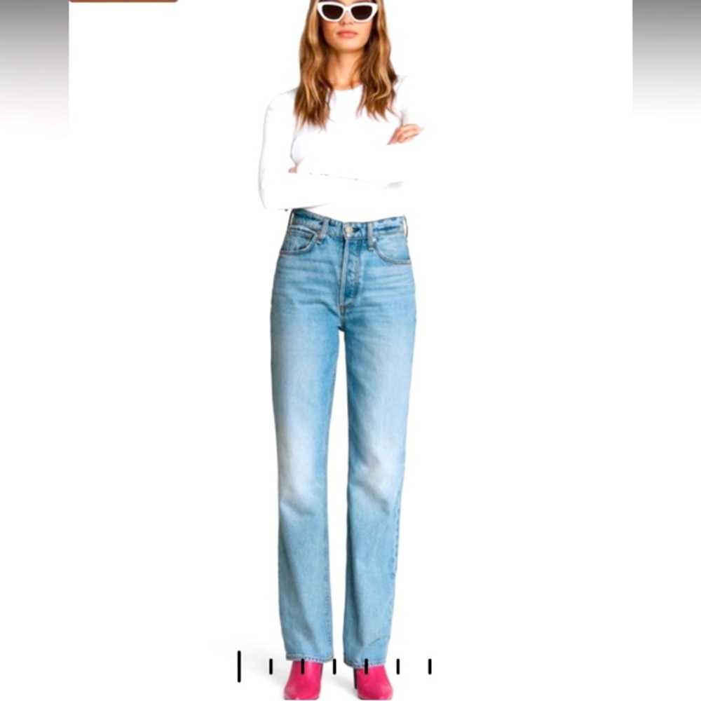 Rag & Bone Alex High Rise Straight Leg Jeans “Lucy” Wash Size 29 FREE QUICK SHIP